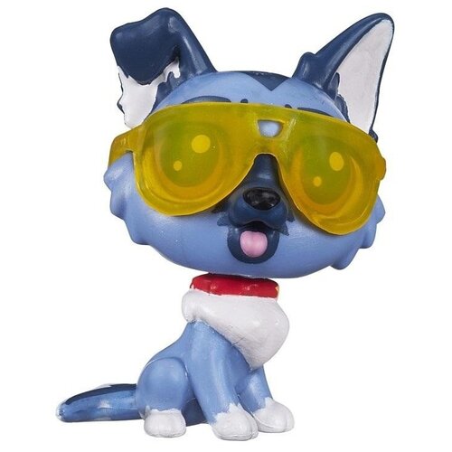 Фигурка Littlest Pet Shop Волк Шепард с очками B2809, 5 см littlest pet shop одиночная зверюшка утконос orna curley