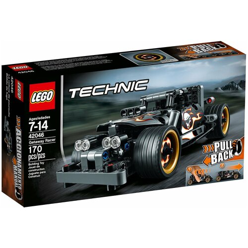 Конструктор LEGO Technic 42046 Гоночный автомобиль для побега, 170 дет. lego technic 42022 гоночный автомобиль 414 дет