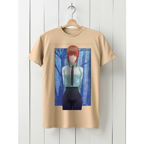 фото Футболка твоя футболка!, размер s, бежевый