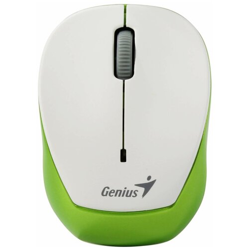 Беспроводная мышь Genius Micro Traveler 9000R, White/Green мышь genius micro traveler v2 super mini красный