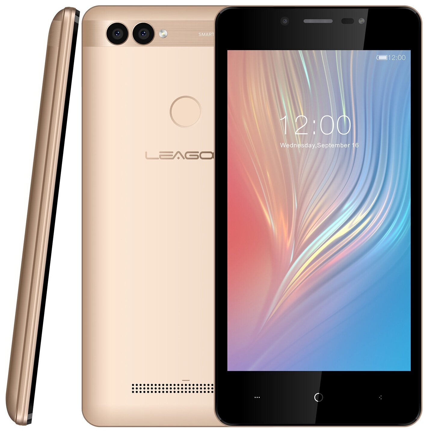 Смартфон Leagoo Power 2, 2 SIM, золотой