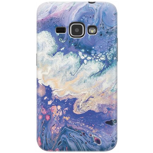 фото Cиликоновый чехол на samsung galaxy j1 (2016) / самсунг джей 1 2016 с принтом "фиолетовый мрамор" gosso