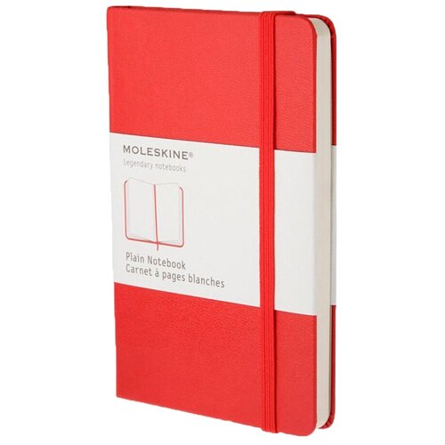 блокнот moleskine volant qp723f16b24 large 130х210мм 96стр нелинованный мягкая обложка оранжевый голубой 2шт Блокнот Moleskine Classic Large 130х210, 120 листов, красный, цвет бумаги бежевый