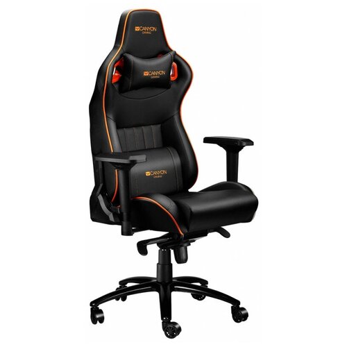 фото Компьютерное кресло canyon cnd-sgch5 игровое, цвет: черно-оранжевый