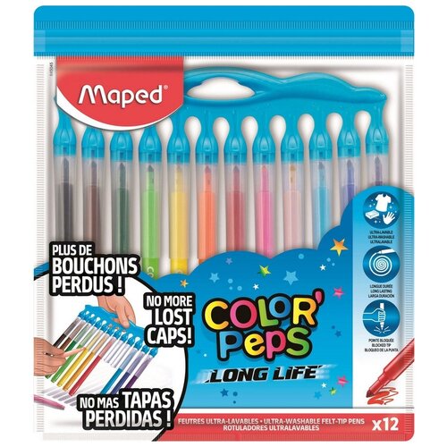 фото Maped набор фломастеров color pep's long life (845045), 12 шт.