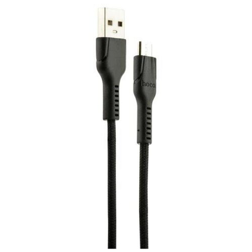 Кабель Hoco U31 Benay USB - microUSB, 1 м, черный