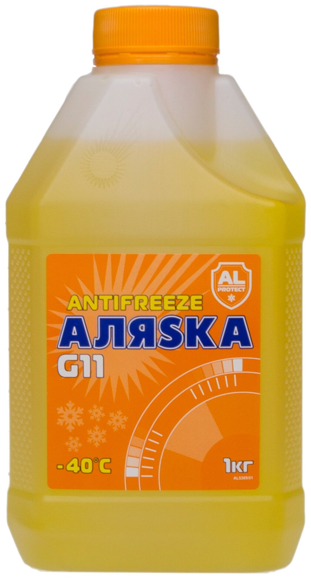 Антифриз Аляска -40 Желтый 1кг Арт.5369 Шт Аляска арт. 5369