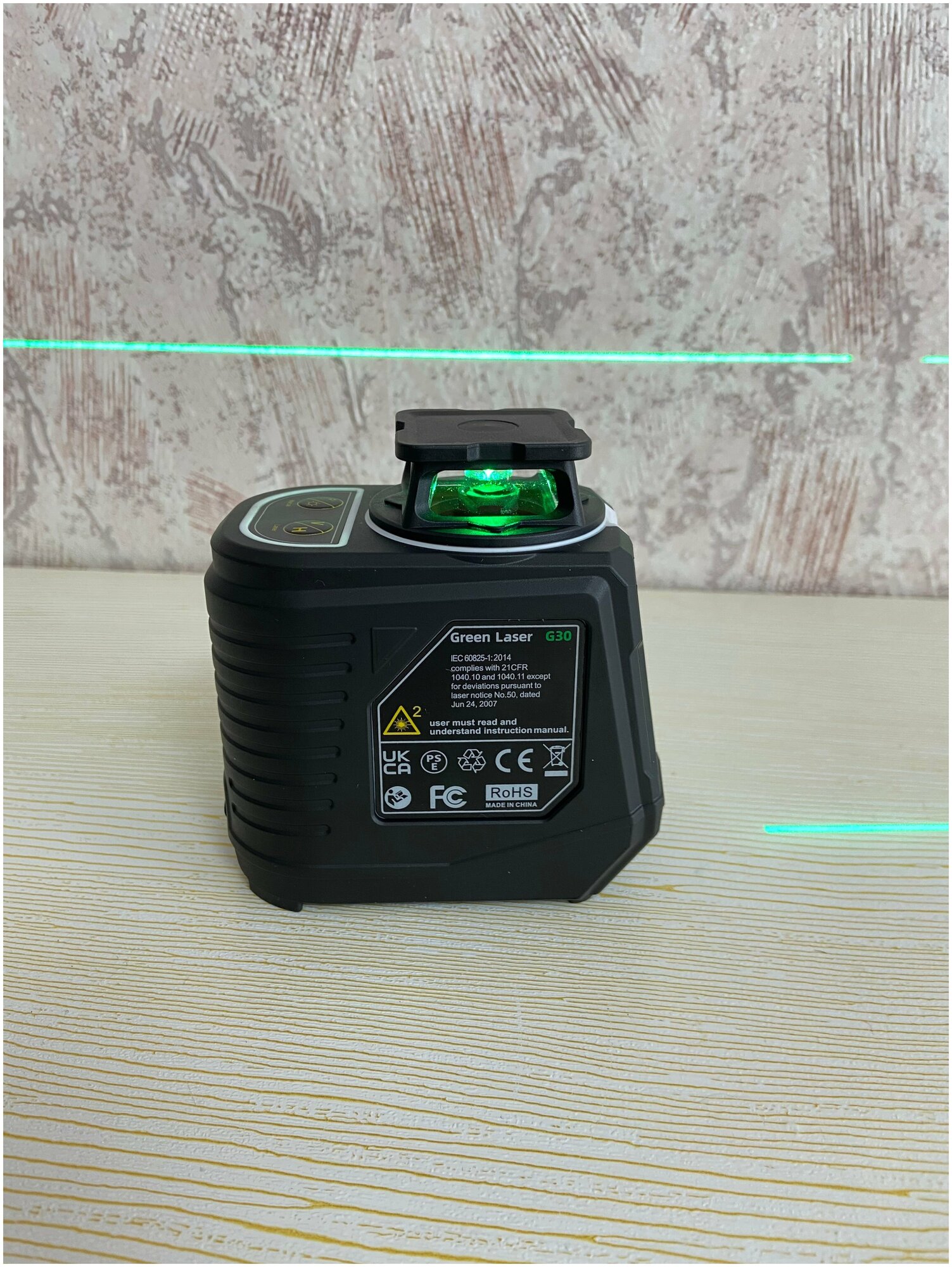 Лазерный уровень FIRECORE G30, 5 лучей ( зеленый луч ) - фотография № 7