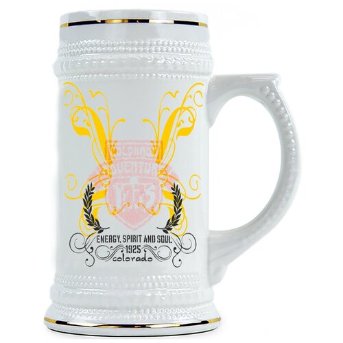 фото Пивная кружка значок колледжа колорадо drabs