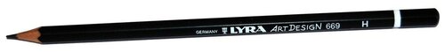 Lyra Карандаш чернографитный Art design H (L1110111) черный 1 шт.