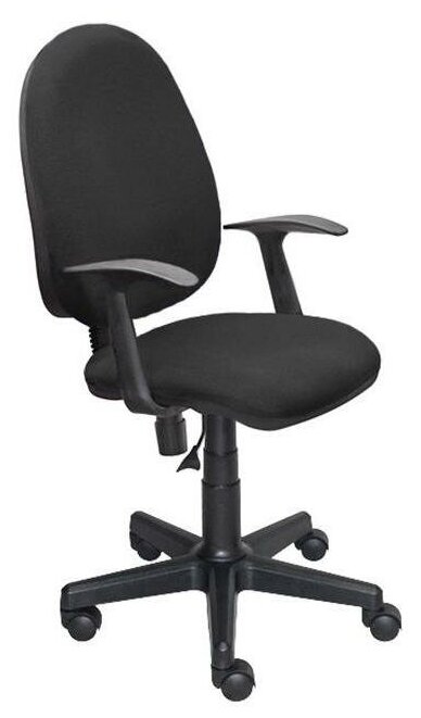 Кресло UP_EChair 325 PC ткань черная С11, пластик