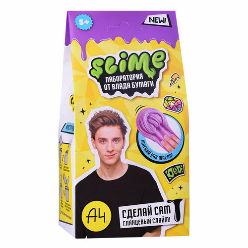 Игрушка для детей старше 5-и лет модели Slime лаборатория Влад А4, Butter slime 100 г slime лаборатория игрушка в наборе slime лаборатория 100 гр butter ss500 30183