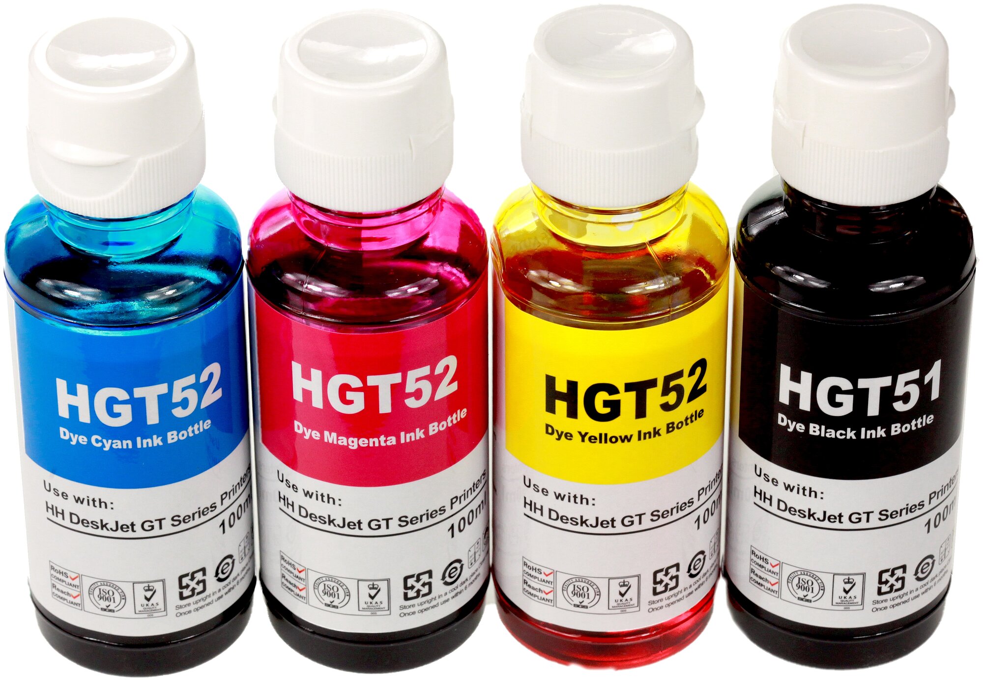 Чернила INKO GT51/GT52 (GT51 GT52) для HP DeskJet 5810 5820 Ink Tank 115 315 319 410 415 419 Smart Tank 450 455 500 515 530 615 670