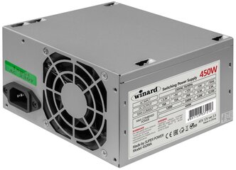 Блок питания Winard 450 W (450WA) ATX, 8cm fan, 20+4pin CPU (4), 2*SATA, 2*IDE, Industrial packing