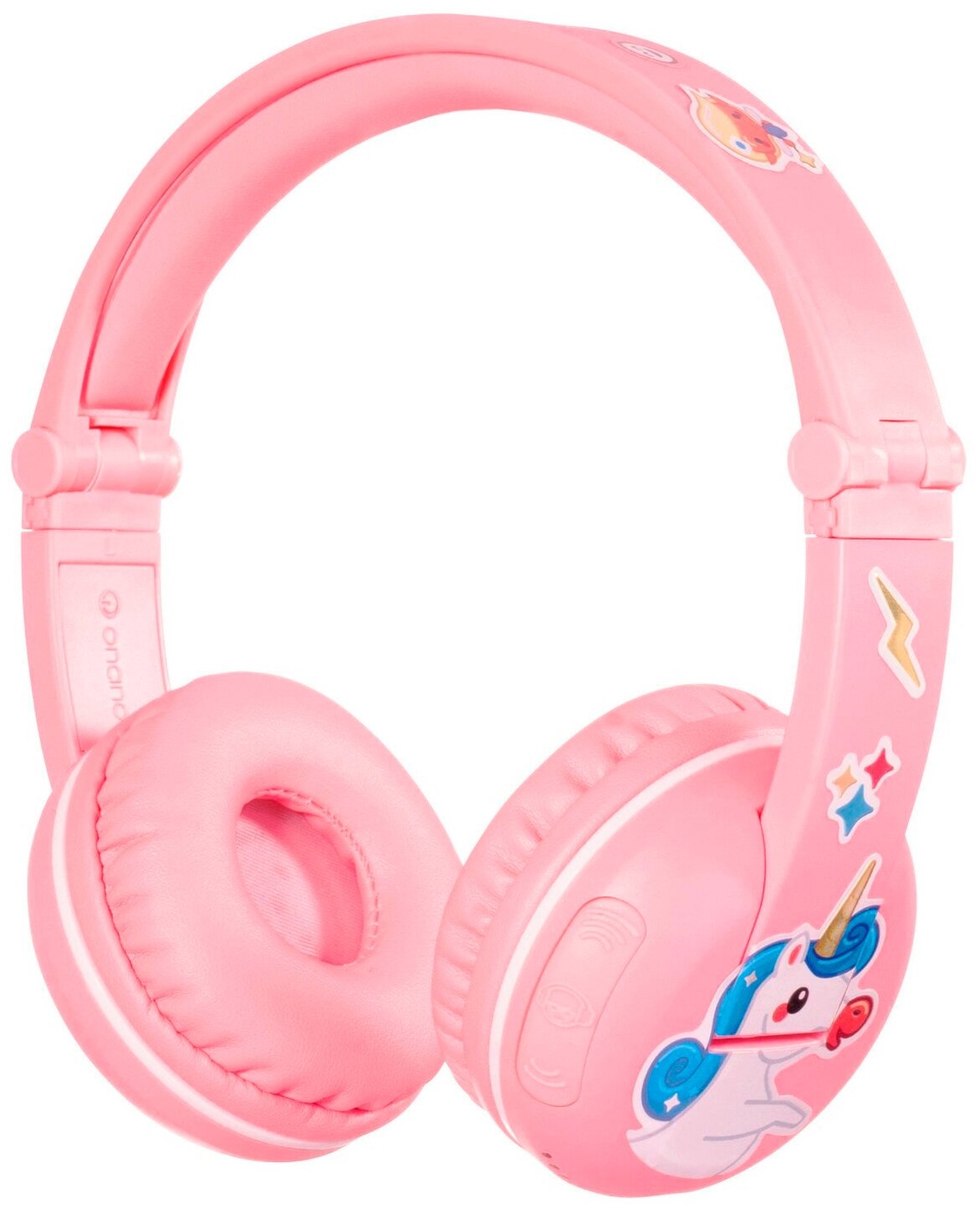 BuddyPhones Беспроводные наушники детские Play (Sakura) с микрофоном, розовые