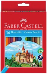 Faber-Castell Карандаши цветные Замок с точилкой 36 цветов (120136)