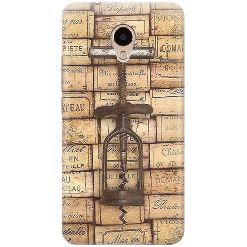 фото Cиликоновый чехол штопор и вино на meizu m5s / мейзу м5 эс re:pa