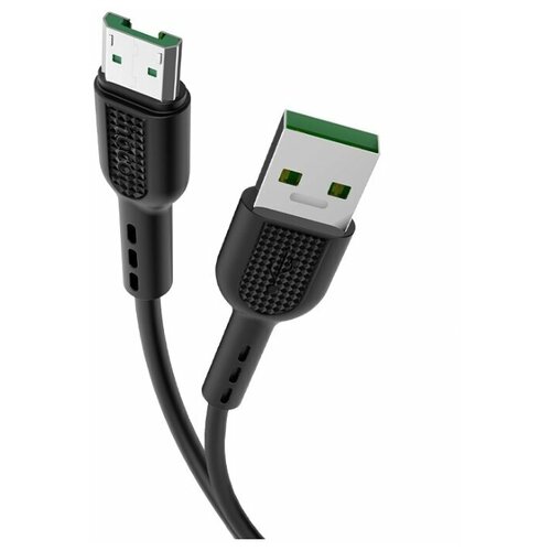 Кабель Hoco X33 Surge USB - MicroUSB, 1 м, 1 шт., черный кабель hoco x33 micro 4а 1м черный