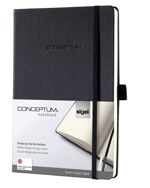 Блокнот sigel CONCEPTUM Hardcover А5, 97 листов CO122, черный