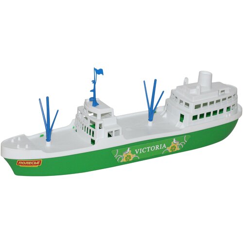 Корабль Полесье Виктория (56399), 46.3 см, белый/зеленый