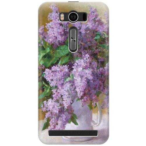 фото Cиликоновый чехол на asus zenfone 2 lazer (ze500kl) / асус зенфон 2 лазер (зе500кл) с принтом "букет сирени" gosso