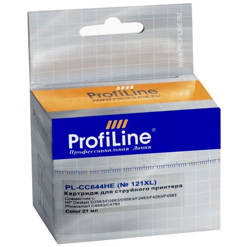 Картридж ProfiLine PL-CC644HE №121XL, 440 стр, многоцветный картридж cactus cs cc644 121xl 440 стр многоцветный