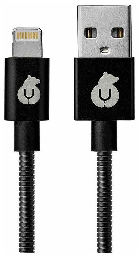 uBear FORCE MFI Lightning USB Kevlar Cable (Metal) black