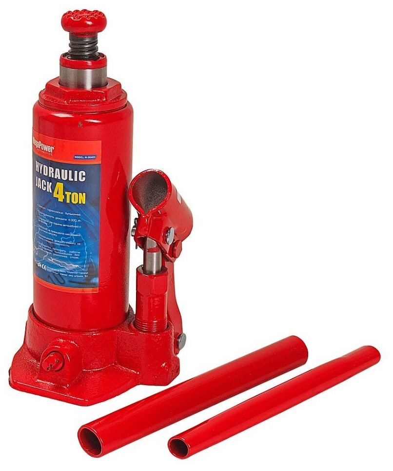 Домкрат бутылочный гидравлический MegaPower M-90403S (4 т)