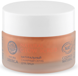 Natura Siberica натуральный сахарный скраб для лица Nature glow scrub 50 мл