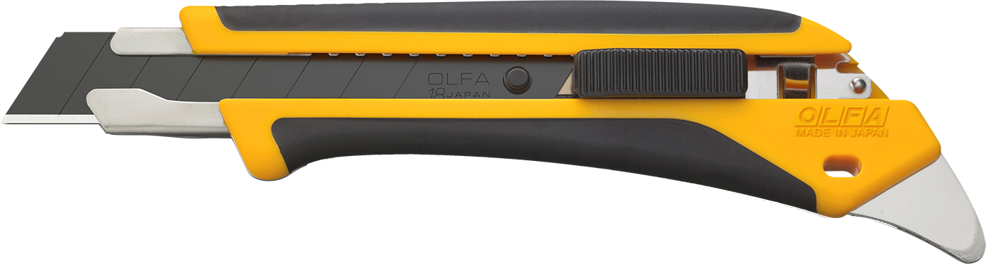 Нож, X-design, двухкомпонентный, «AUTOLOCK» фиксатор, 18 мм OL-L5-AL