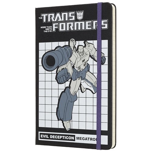 Блокнот Moleskine Transformers 130x210, 120 листов 1049003LETFQP060MT, черный