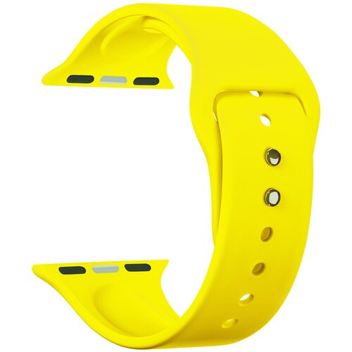 Lyambda Силиконовый ремешок Altair для Apple Watch 38/40/41 mm, yellow ремешок lyambda keid ds apg 02 40 sl silver