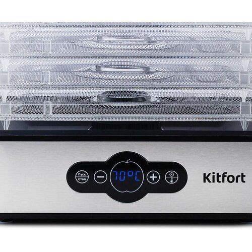 Сушилка для овощей и фруктов KitFort КТ-1914 черный 5 поддонов 1818200₽