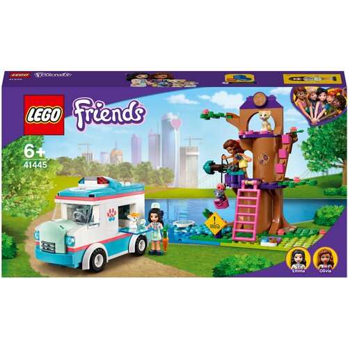 Конструктор LEGO Friends 41445 Машина скорой ветеринарной помощи, 304 дет. конструктор lego friends 41697 черепаха скорой помощи