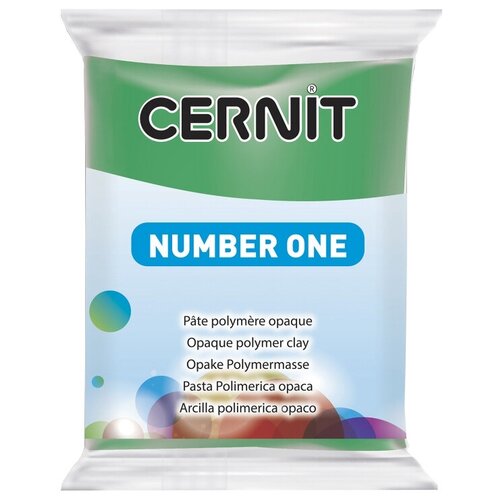 Пластика полимерная запекаемая 'Cernit № 1' 56-62 гр. CE0900056 (600 зеленый)