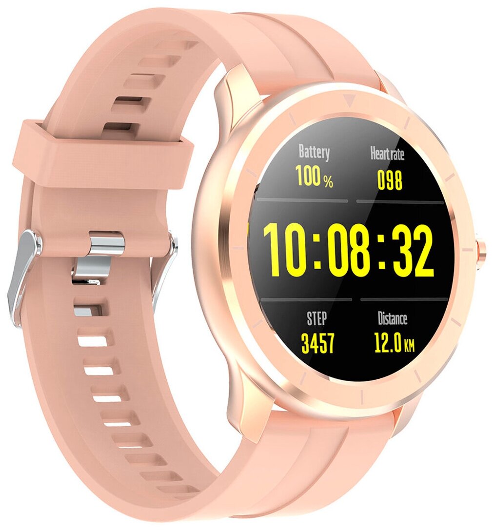 Умные часы BandRate Smart BRST66GP с счетчиком калорий, тонометром, секундомером