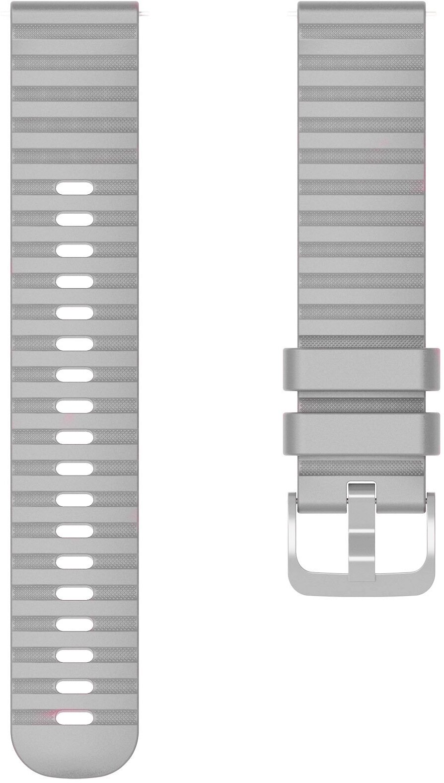 Ремешок силиконовый для умных часов 22мм серый