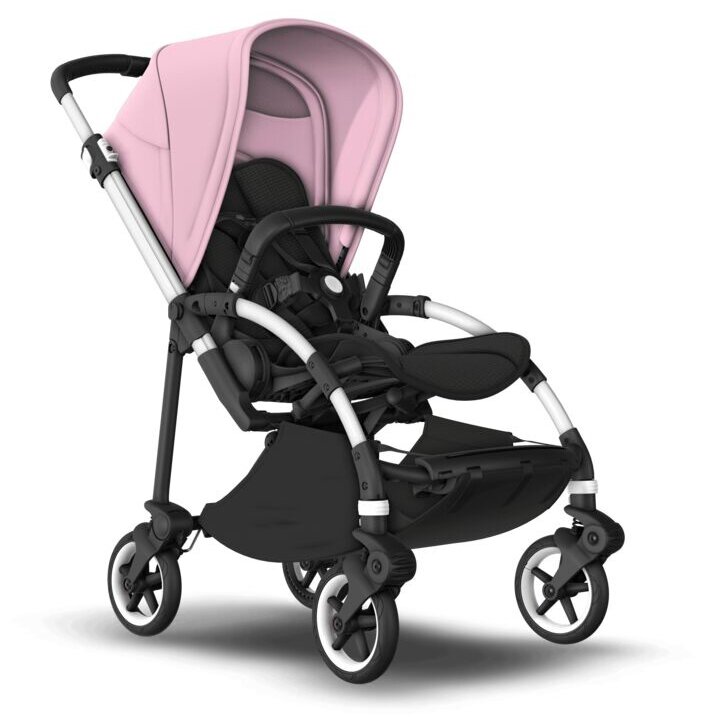 Коляска прогулочная Bugaboo Bee6 base шасси Alu/Black/Soft pink 500302ZW01/500305SP01 в комплекте