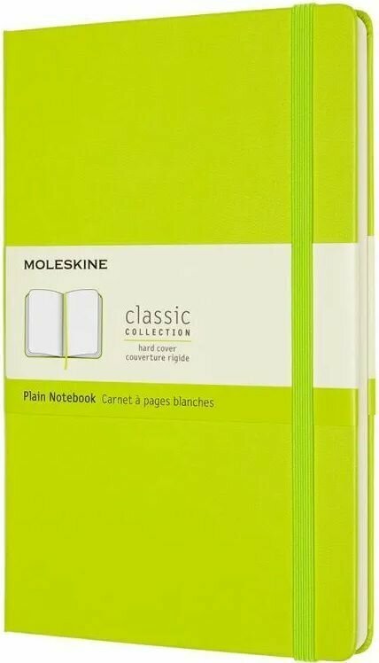 Блокнот Moleskine CLASSIC QP062C2 13х21см 240стр. нелинованный, твердая обложка, лайм