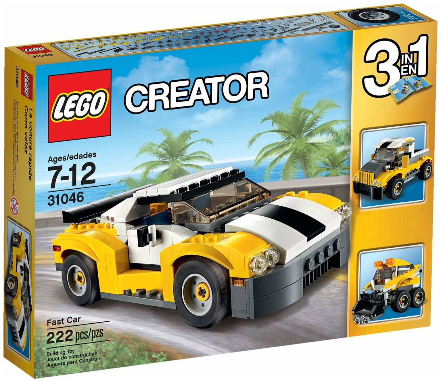 Конструктор LEGO Creator 31046 Большая скорость, 222 дет.