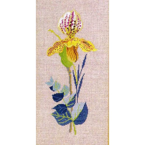Набор для вышивания Желтые орхидеи, лён 30 ct EVA ROSENSTAND 14-465