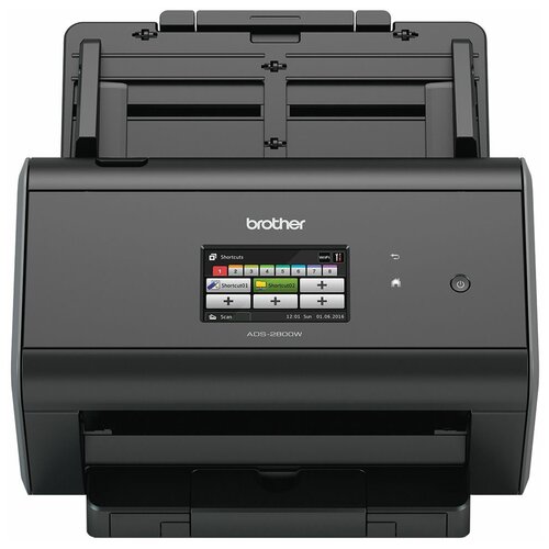 Brother Документ-сканер ADS-2800W, A4, 30 стр/мин, 512 Мб, цветной, Duplex, ADF50, сенс.экран, WiFi, USB, FineReader Sprint