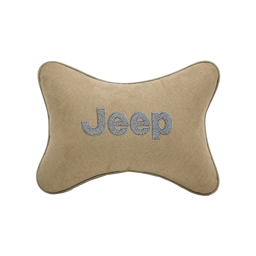 фото Подушка на подголовник алькантара beige jeep vital technologies