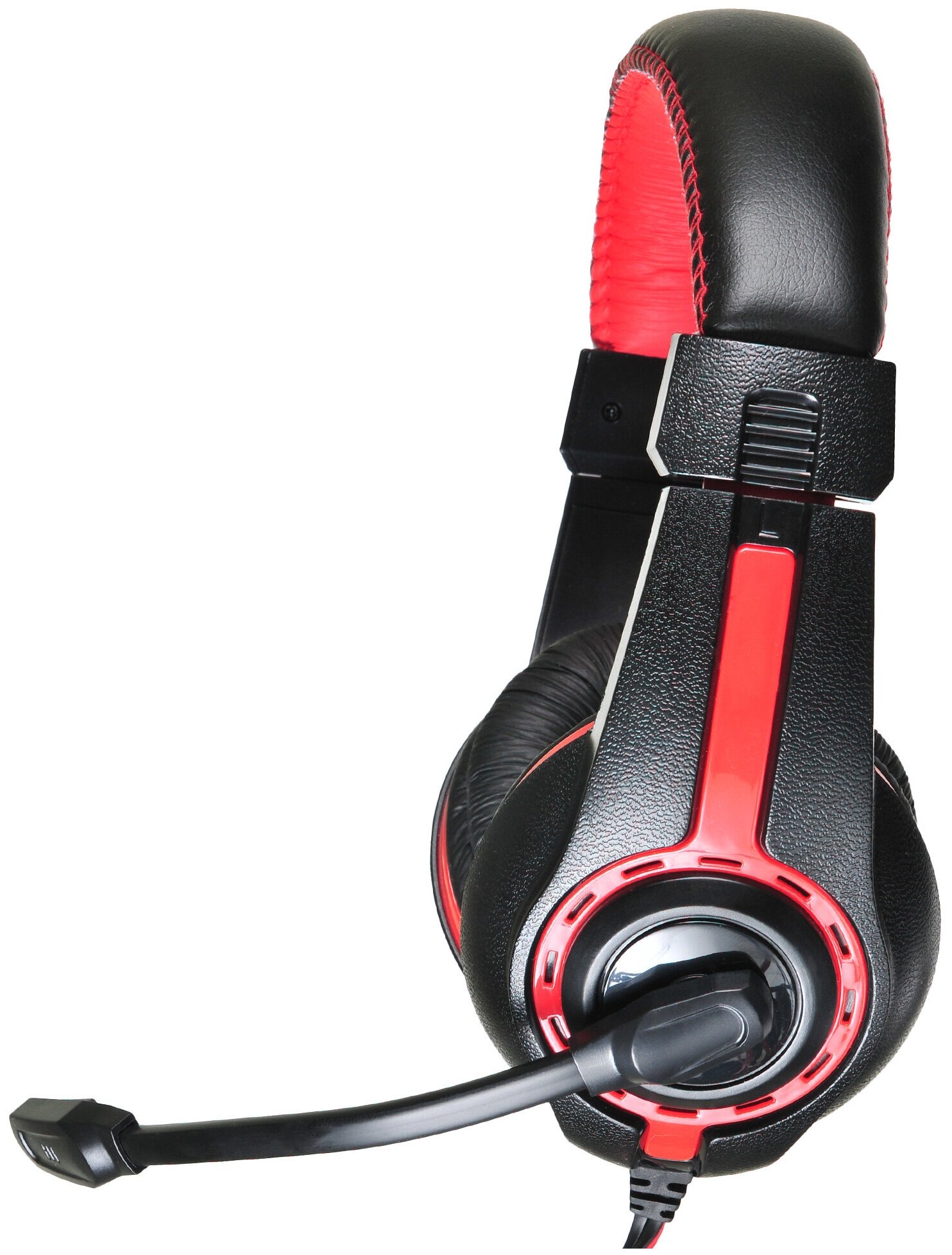Наушники с микрофоном Oklick HS-L200 черный/красный 2м мониторы (Y-819) - фотография № 2