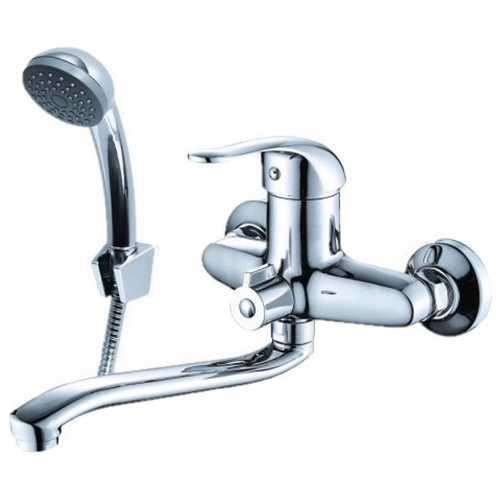 фото Смеситель для раковины konner с длинным изливом c аксессуарами aurora aur2600