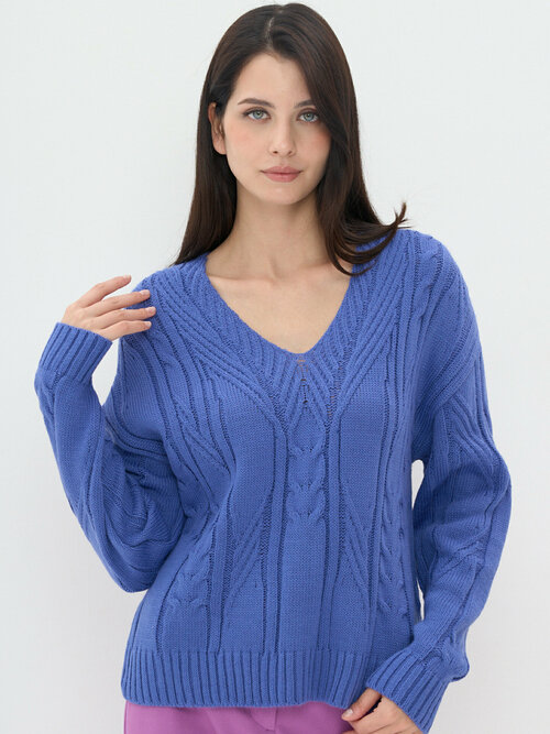 Пуловер BE YOU, размер 48/52, синий