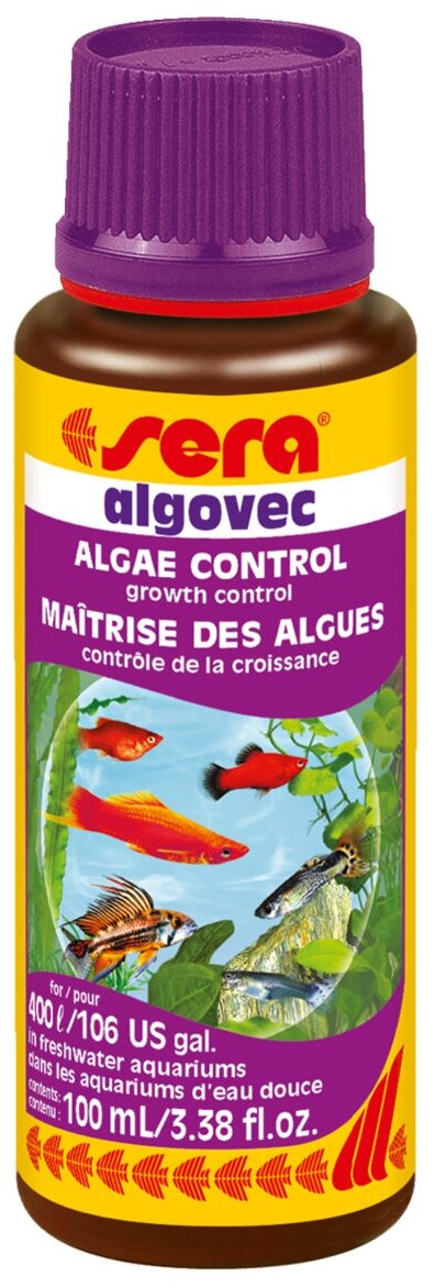 SERA Средство против водорослей Algovec (аналог Алгопура) 100 мл. - фотография № 1
