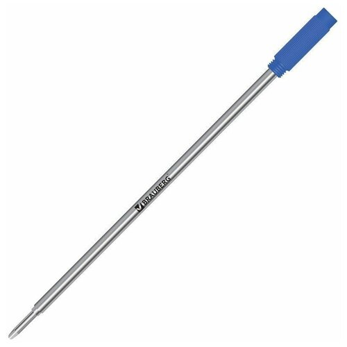 Стержень шариковый BRAUBERG, металлический, 116 мм, тип CROSS, узел 1 мм, упаковка с подвесом, синий, 170201