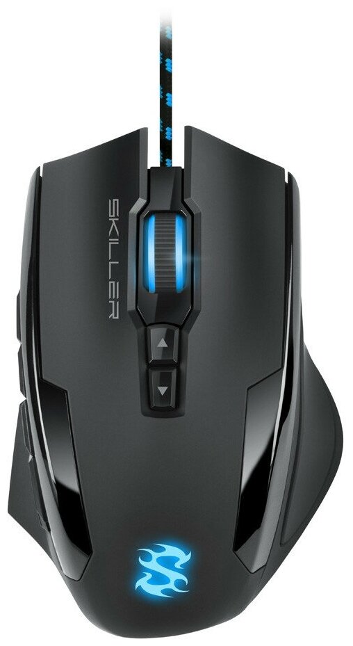 Sharkoon Skiller SGM1 Игровая мышь (12 кнопок, 10800 dpi, USB, синяя подсветка)