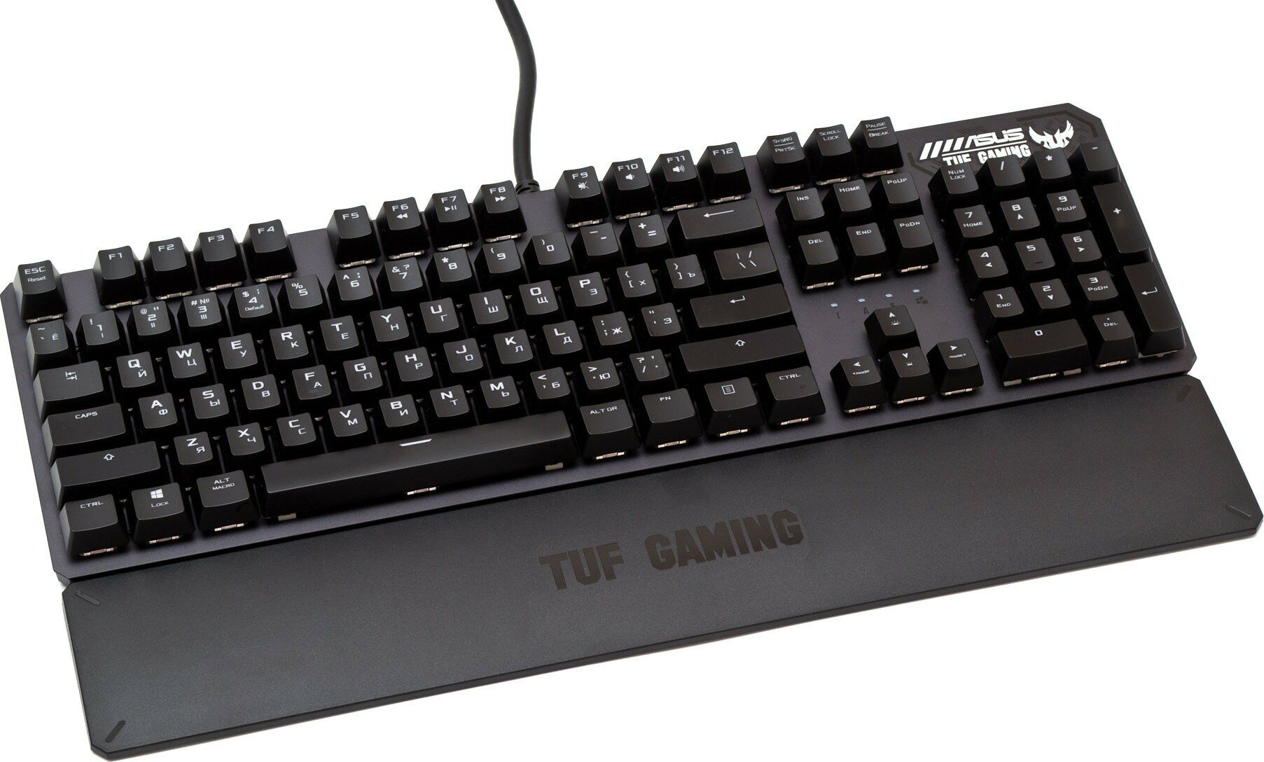 Клавиатура ASUS TUF Gaming K3, USB, c подставкой для запястий, черный [90mp01q0-bkra00] - фото №11
